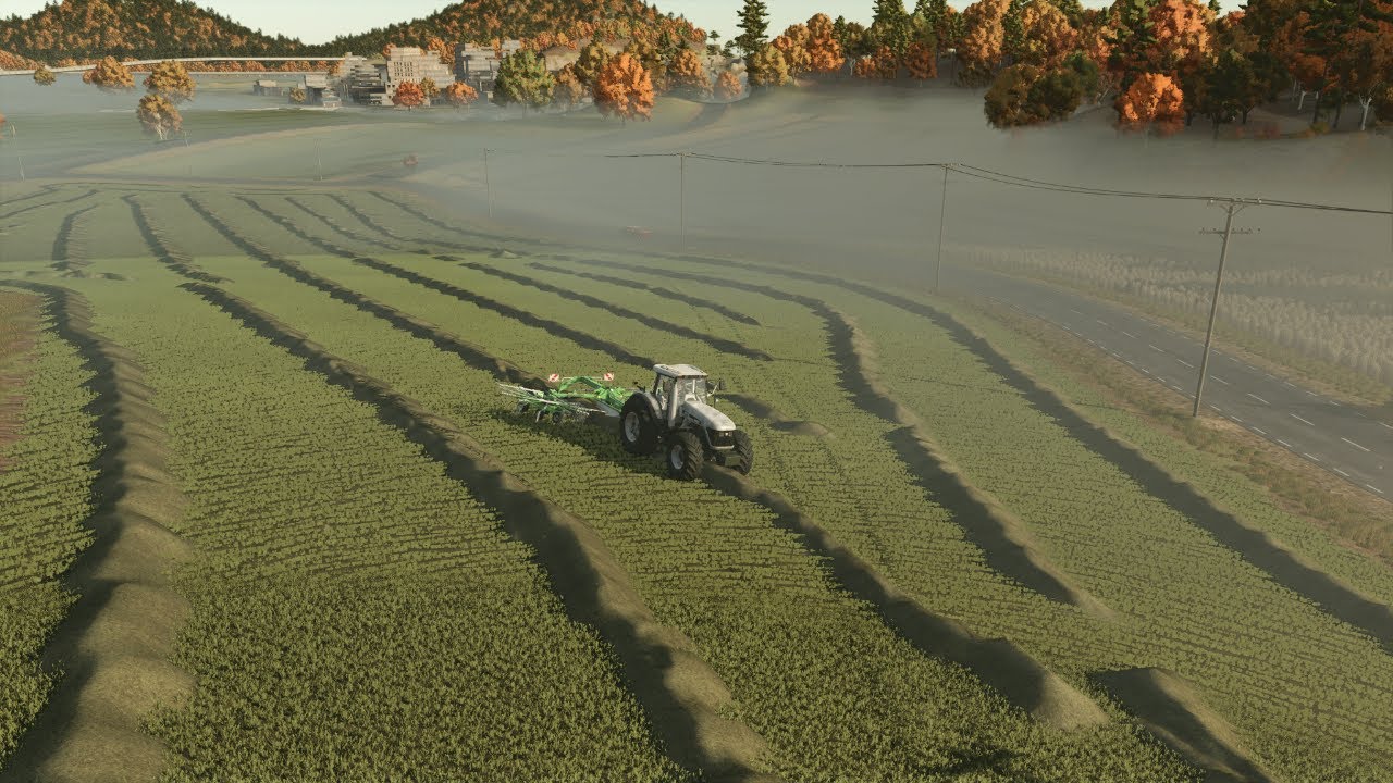 Mowing & Windrowing Grass [Buffalo Farm Ep 2