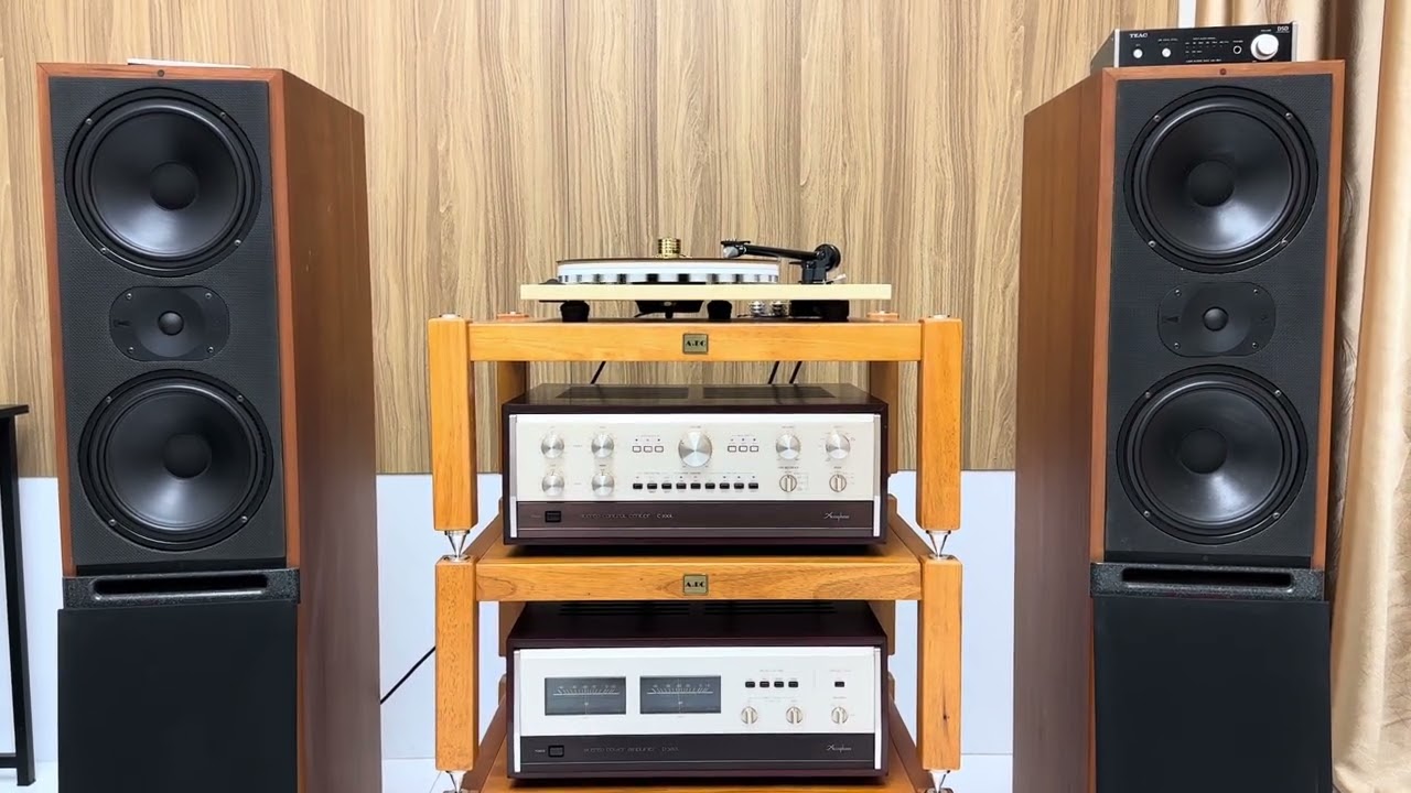 Test chất âm mâm than Rega RP1 pro + Pre Pow Accuphase C200L-300L + loa RSL CG82 nặng gần 100kg