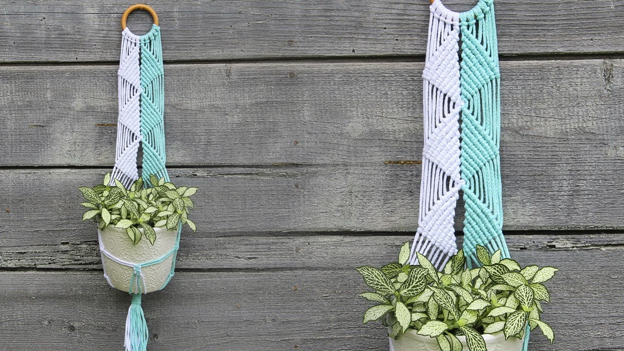 Macrame Plant Hanger Tutorial 28 | Макраме Кашпо для Цветов | Macrame Pattern | Macrame Tutorial
