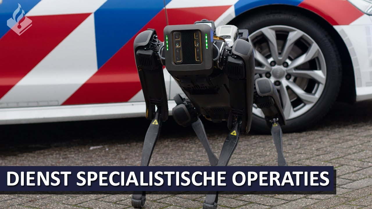Politie - DSO verwelkomt nieuwe robot genaamd Spot | Boston Dynamics' Spot Robot |