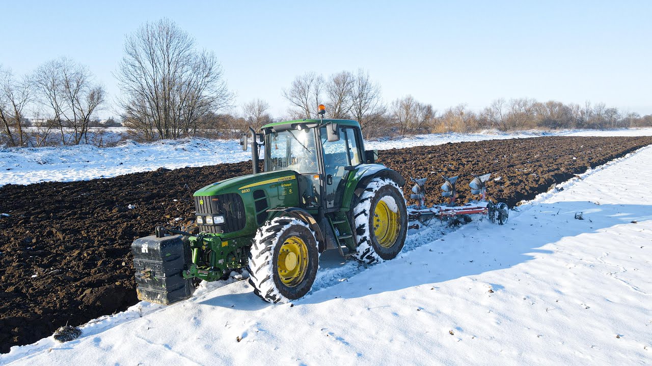 ❄️ZIMOWA ORKA 2024!!!☆John Deere 6630 & Kubota RM2005☆✔GRM✔