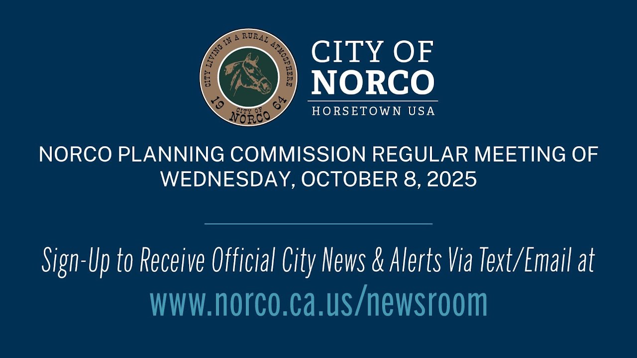 City of Norco - Planning Commission Meeting - October 8, 2025