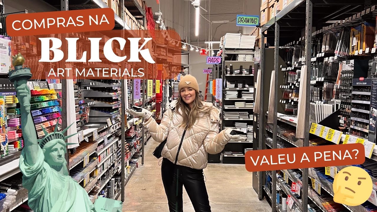 COMPENSA COMPRAR MATERIAL ARTÍSTICO NOS ESTADOS UNIDOS? | Minhas compras na Blick Art Materials NY