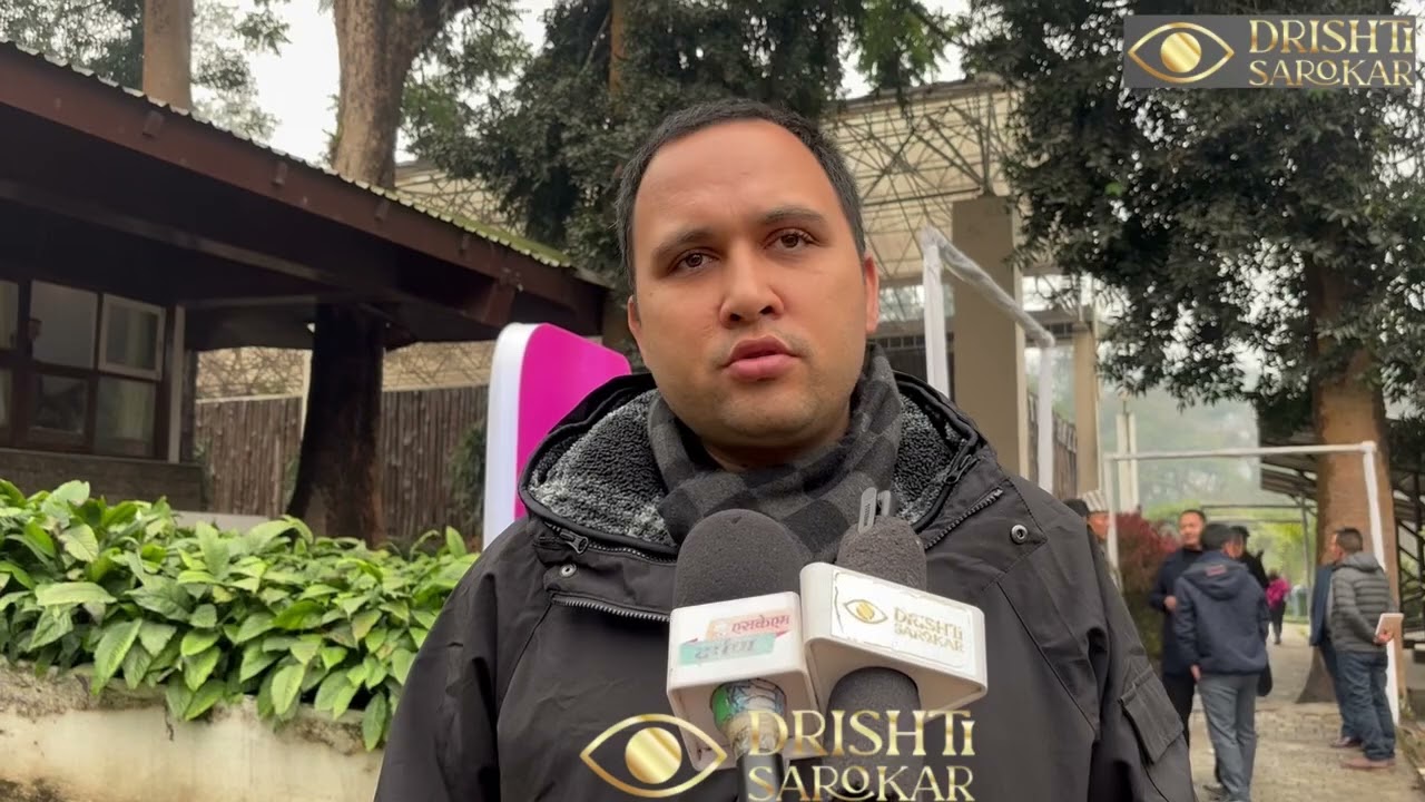 Bikash Basnet, Political Secretary to CM, interacted after attending Sikkim Blue Duke festival 2025