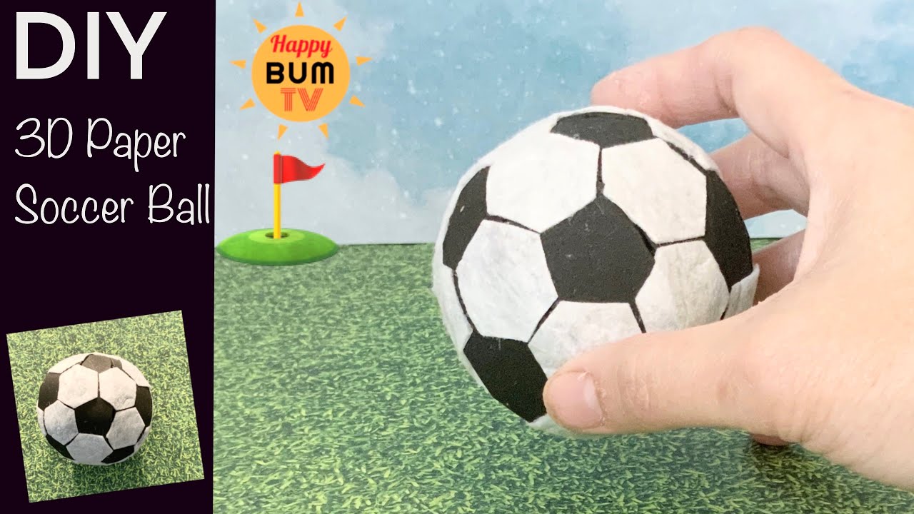 DIY PAPER SOCCER BALL I HOW TO MAKE PAPER SOCCER BALL I SOCCER FOOTBALL PAPER CRAFTS
