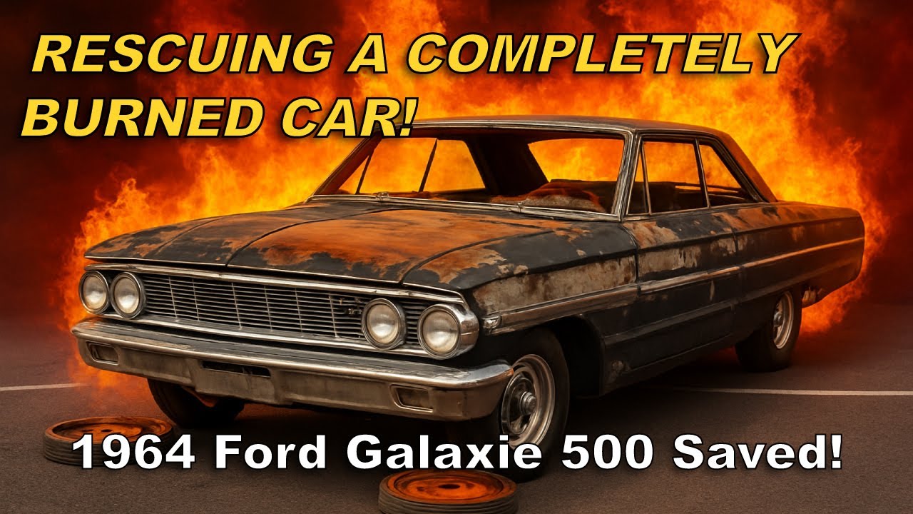 Спасаем полностью сгоревшую машину! Спасён Ford Galaxie 500 1964 года!