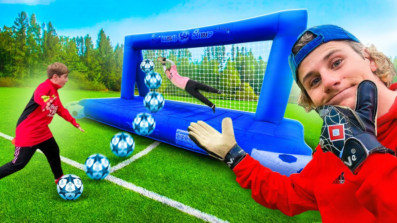 EL MEJOR ARQUERO GANA!! RETOS DE FUTBOL con los vecinos