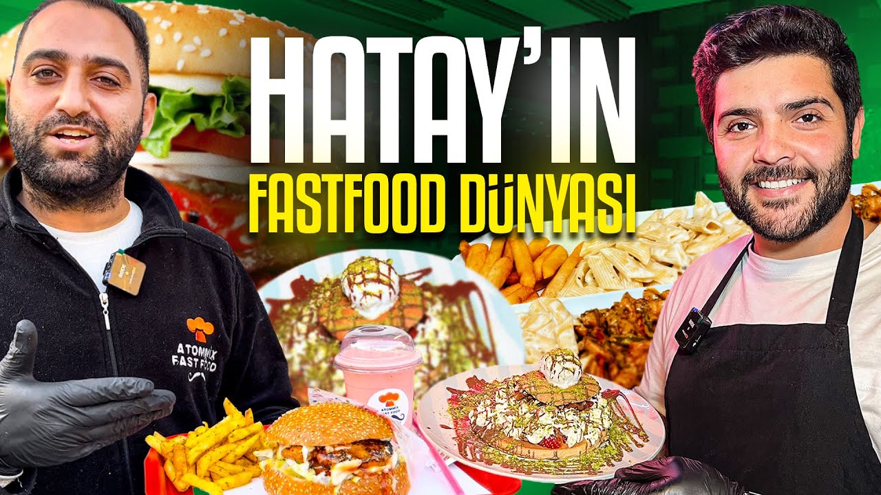 HATAY'IN EN İYİ FASTFOOD LEZZETLERİ (SONUNDAKİ SÜRPRİZ TATLI!) #hatay #chickenburger #fastfood