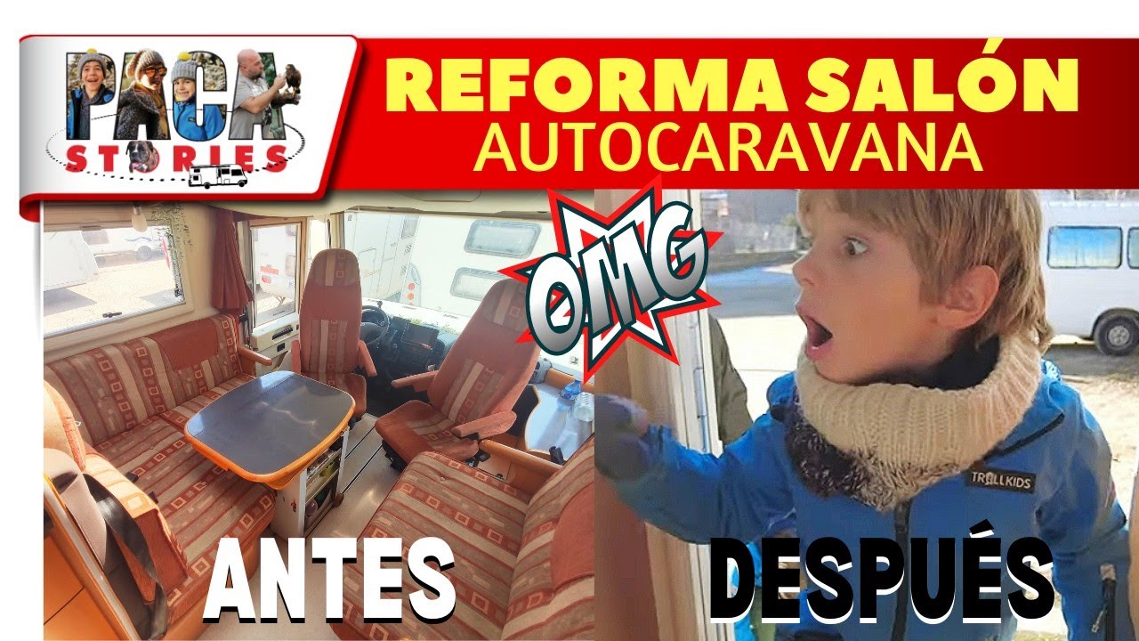 ✅ TRANSFORMAMOS el SALÓN de nuestra AUTOCARAVANA 🚐 por menos de 250€ 🤑 SIN TAPIZAR 😱‼️