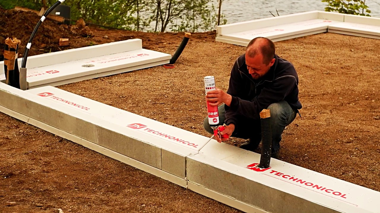 Swedish Warm Foundation for a Tiny House. Full Construction Process