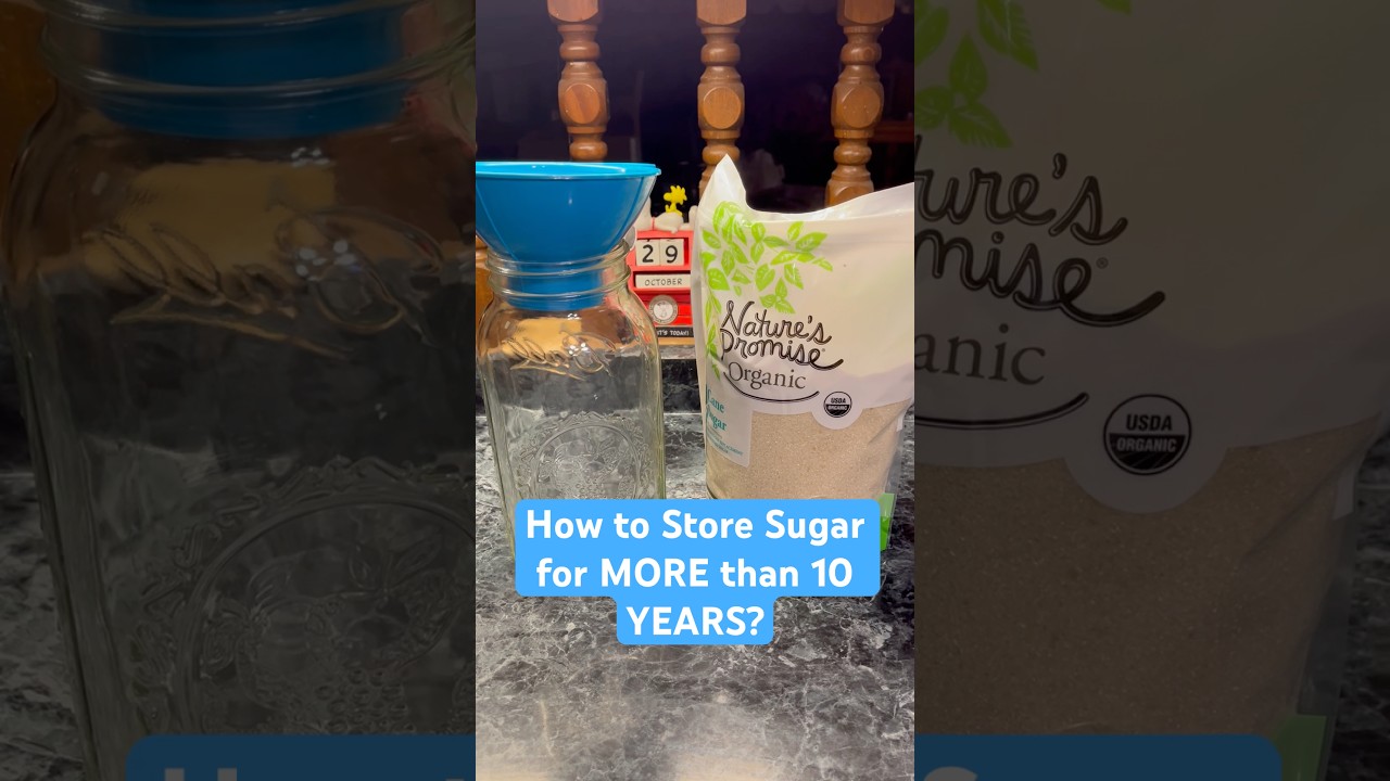 🫙 How to Store Sugar for MORE than 10 YEARS! #prepping #foodstorage #homesteading #sugar
