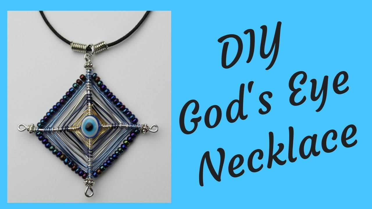 DIY God's Eye Necklace