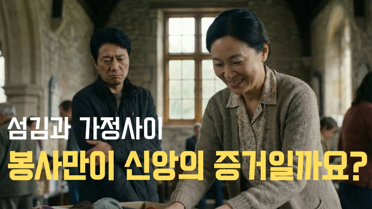 섬김과 가정 사이, 나는 어디에 서있을까?