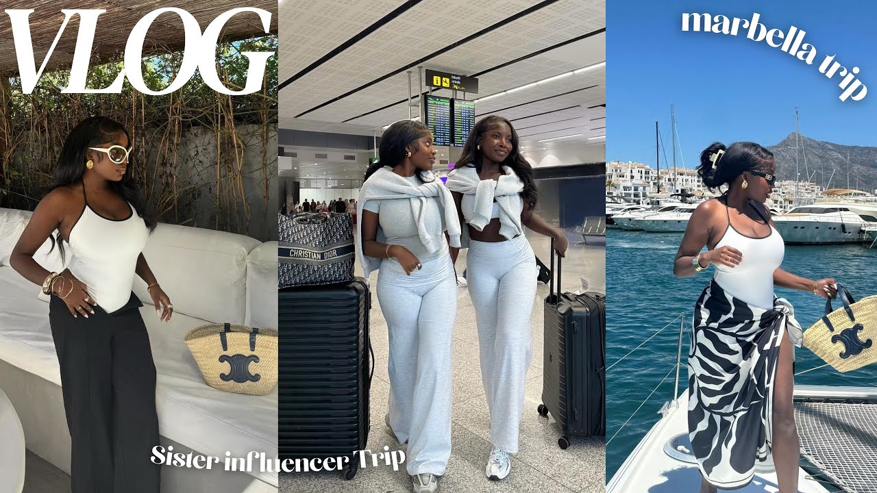 MARBELLA VLOG | sister influencer trip!