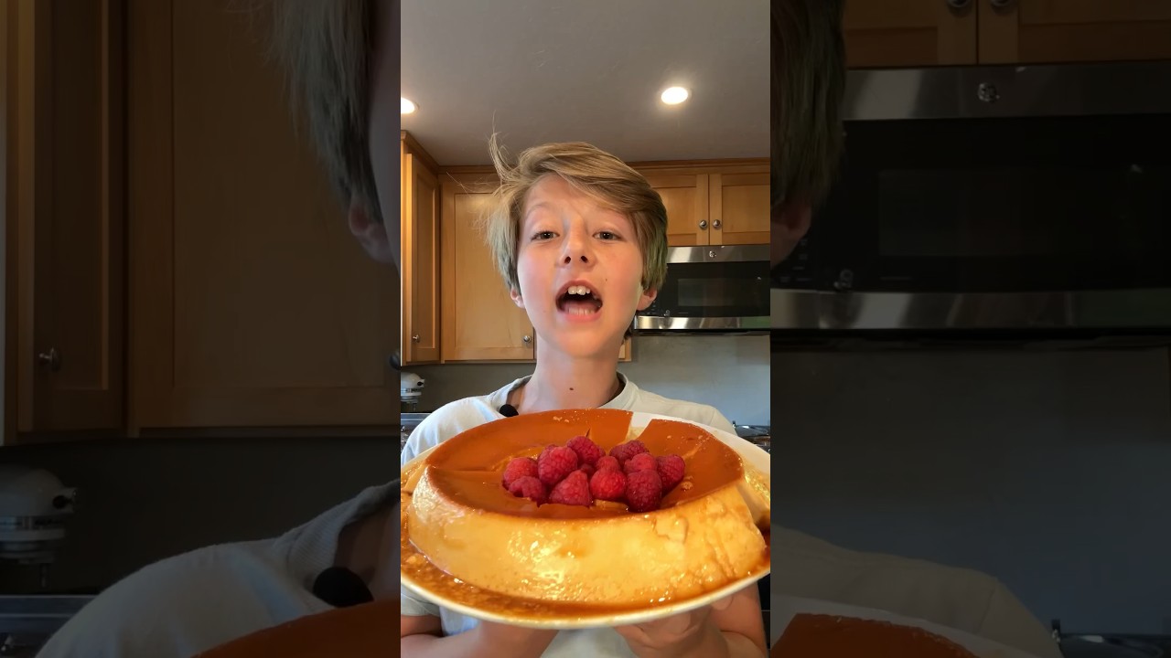 Flan! #shorts #fyp #viral #cooking #food #chef #recipe #flan #trending