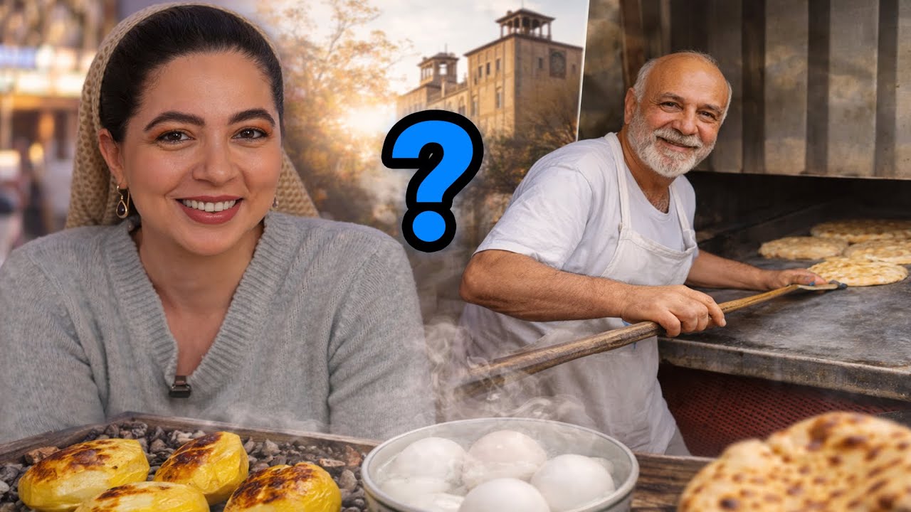 5AM at Tehran’s Grand Bazaar | Street Food & old bakery 