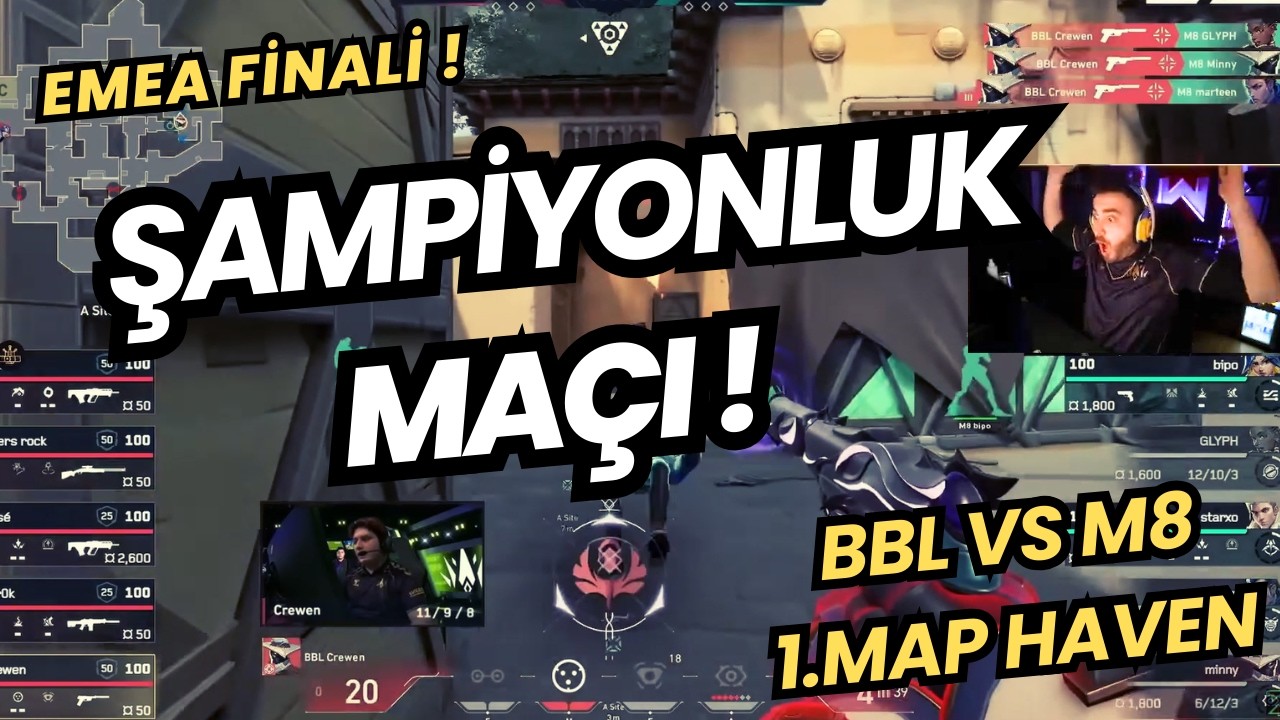 FERİT GÖZÜNDEN BBL VS M8 1.MAP | KAZANIRSAK MASTERS ! | VALORANT EMEA 2026 KICK-OFF UPPER FİNAL