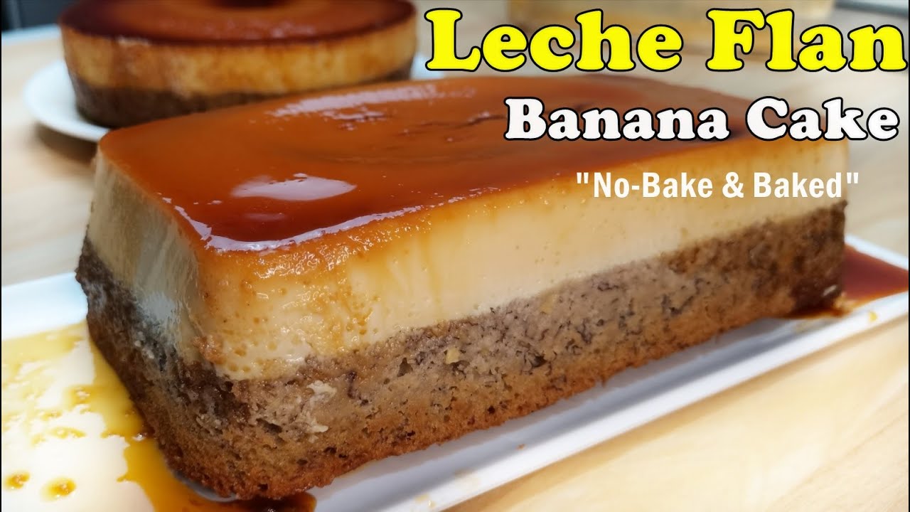 I TRIED MAKING LECHE FLAN BANANA CAKE PERFECT BLEND OF FLAVOR (NO WASTE EGG WHITE RECIPE)