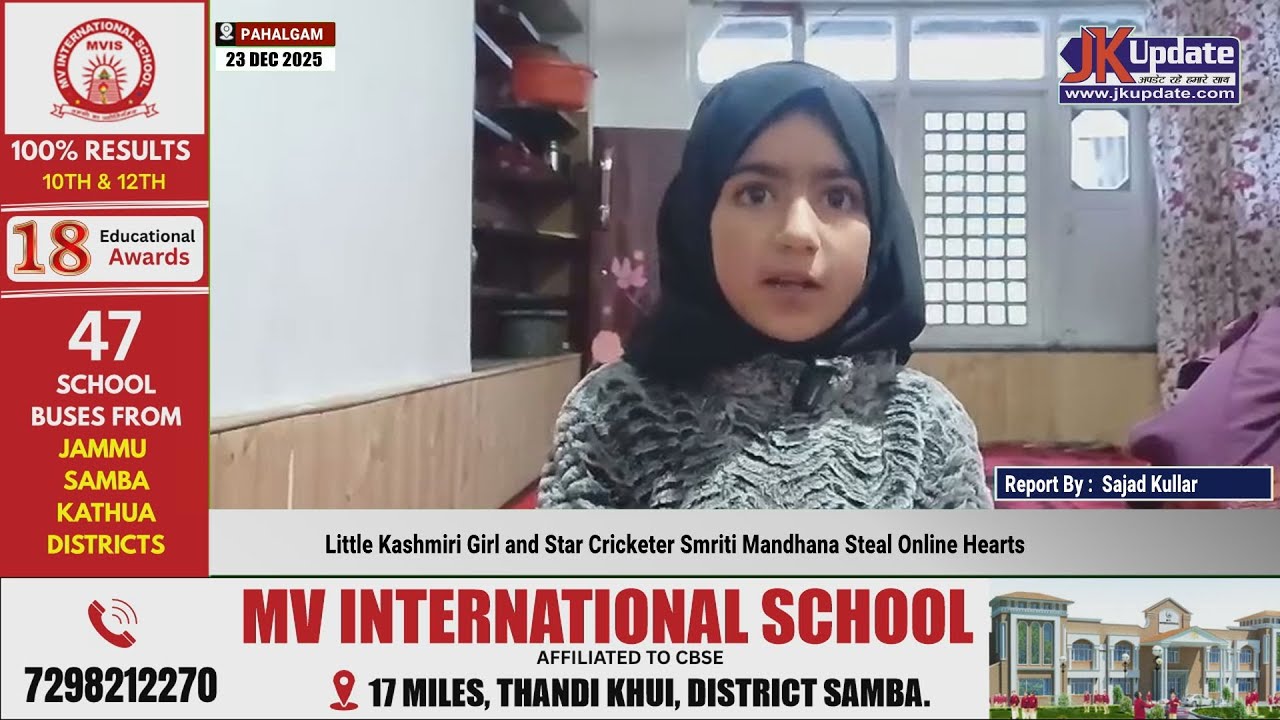 Little Kashmiri Girl and Star Cricketer Smriti Mandhana Steal Online Hearts