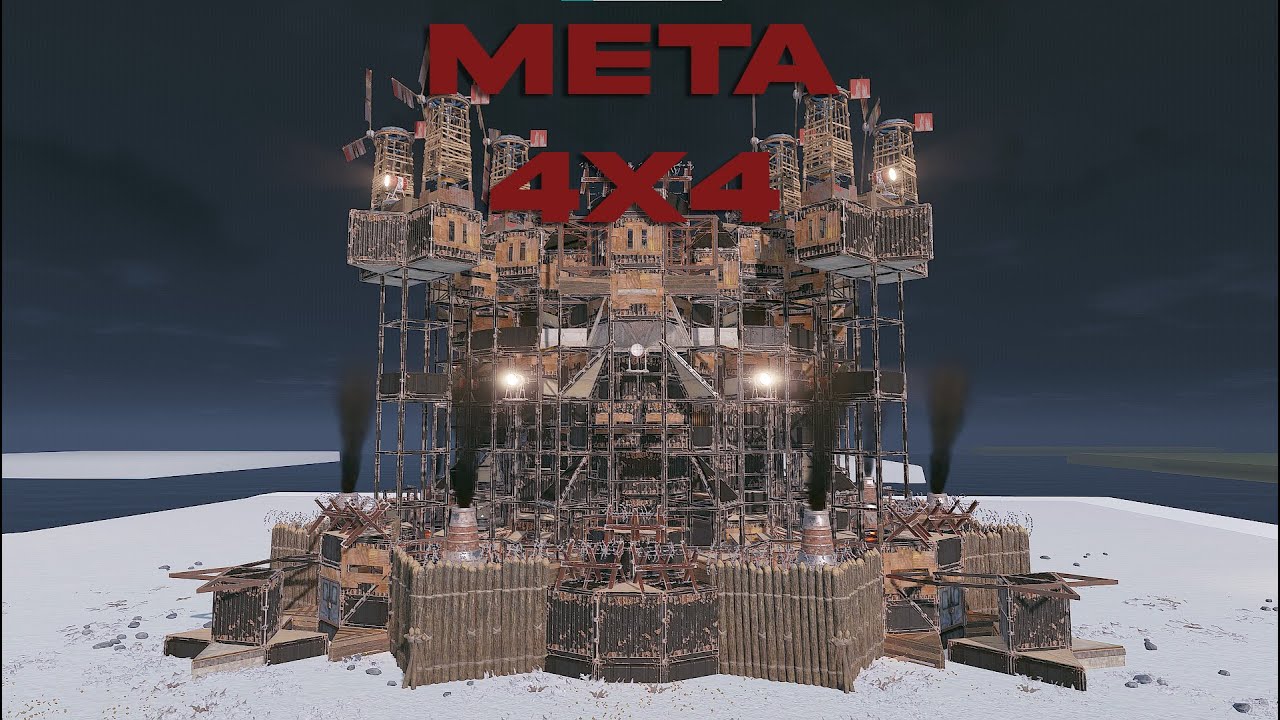 META 4x4 | Large Group Base 12+ | Open Core | Free-Hand | Anti-Siege | Mountain Roof |