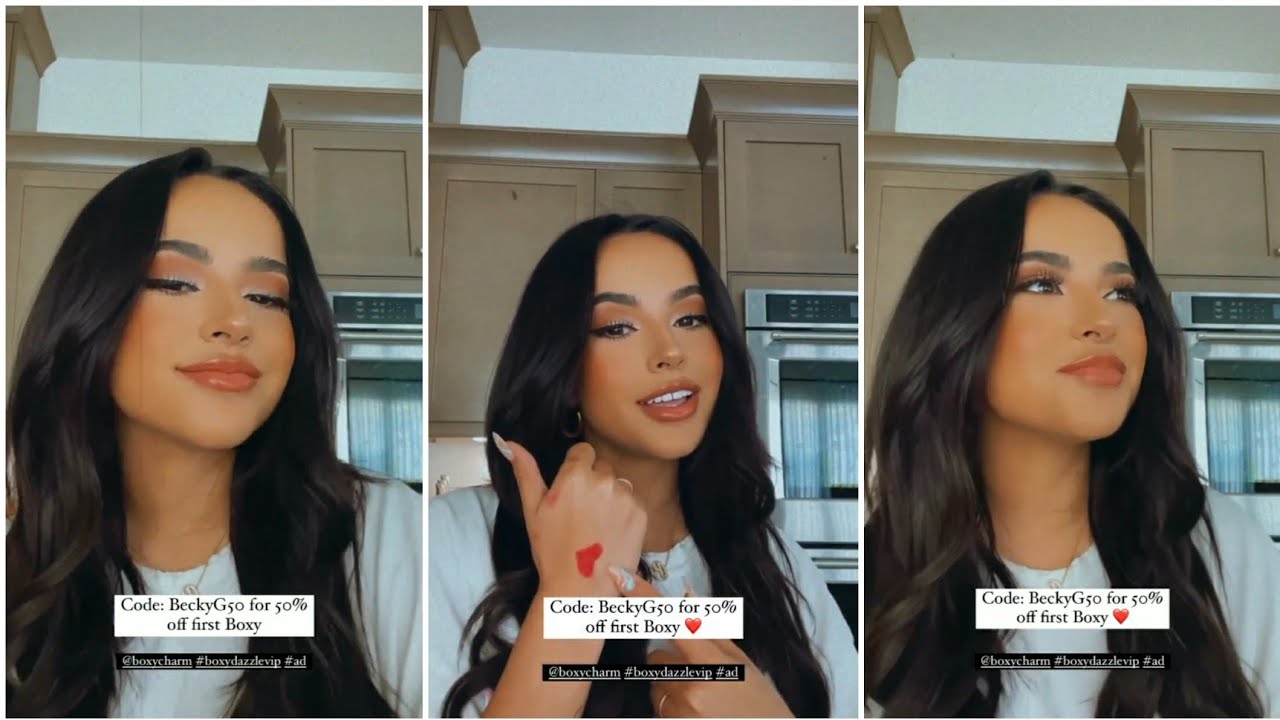 Becky G v&iacute;a instagram stories hablando sobre maquillaje 💄