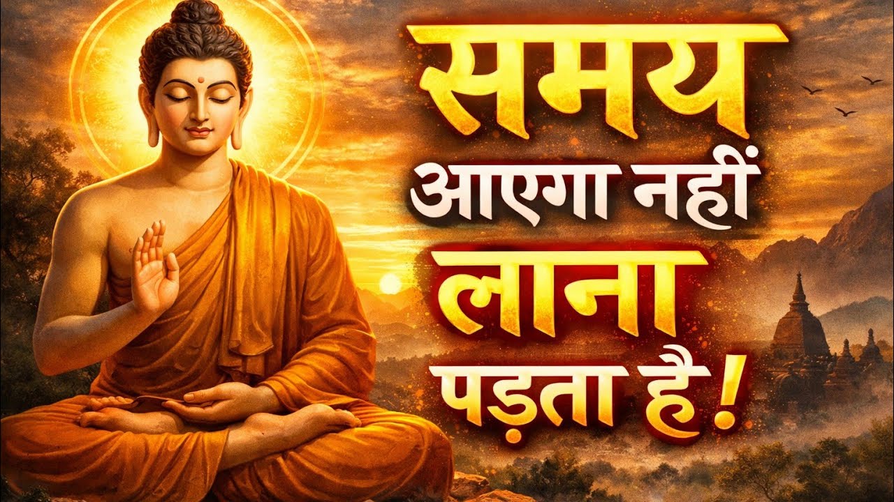 हमारा समय आएगा नहीं, लाना पड़ता है। Best buddhist motivational quotes in Hindi
