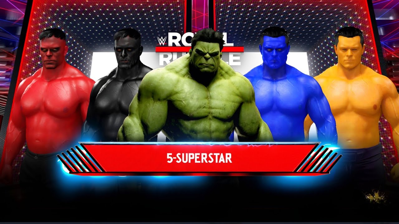 RED HULK VS BLACK HULK VS BLUE HULK VS ORANGE HULK VS HULK 
