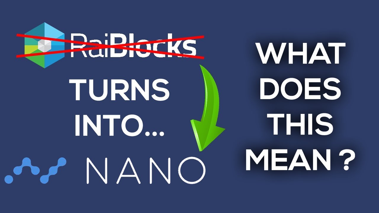 RaiBlocks Rebrands To NANO! (What This HUGE Change Means?)