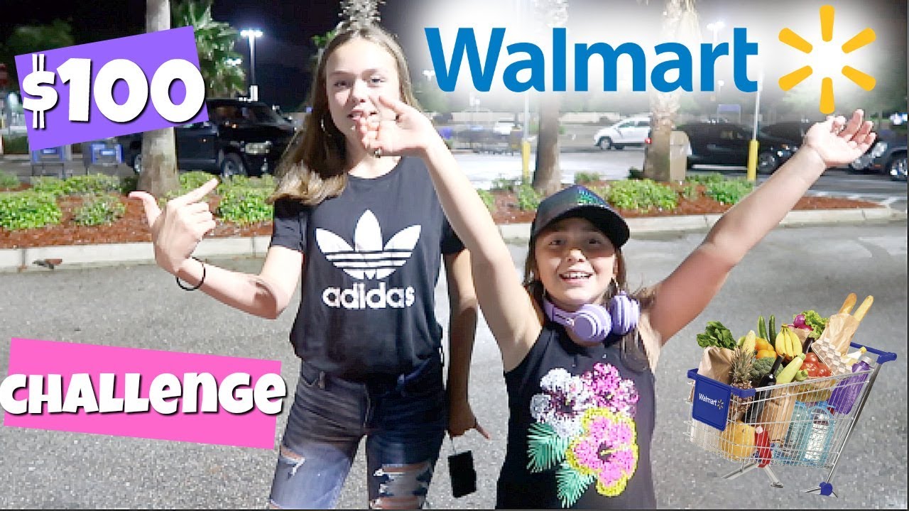 $100 WALMART SHOPPING CHALLENGE!