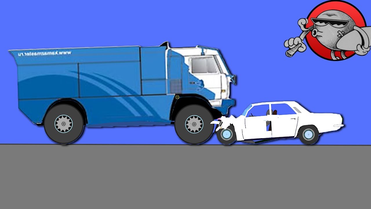 ВОЛГА ПРОТИВ КАМАЗА - Algodoo