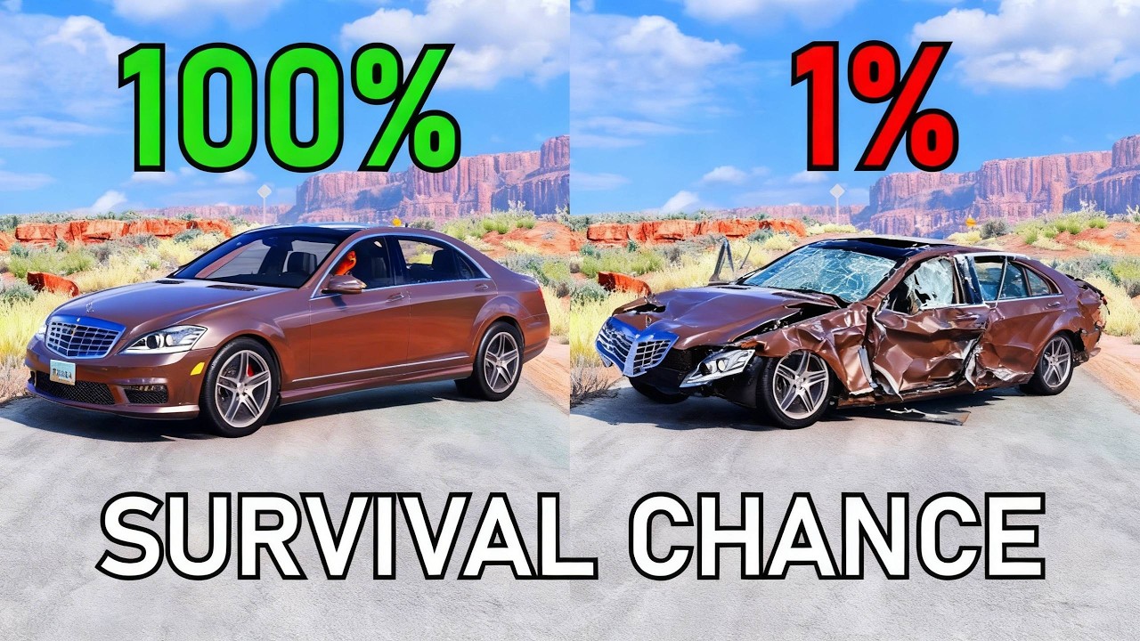 Realistic Survival Chance Crashes #1 | BeamNG.drive