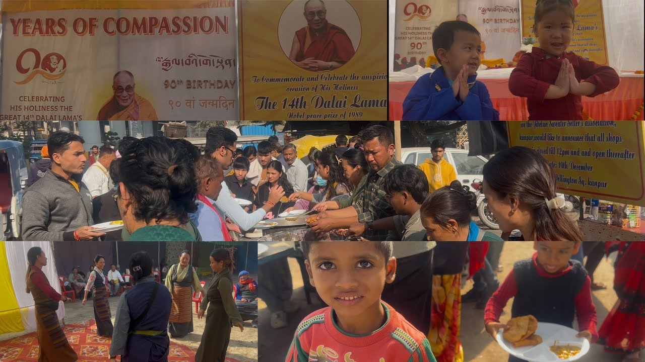 Celebrating 36th anniversary of Nobel Peace-Prize day to The 14th Dalai Lama 📍KANPUR #tibetanvlogger
