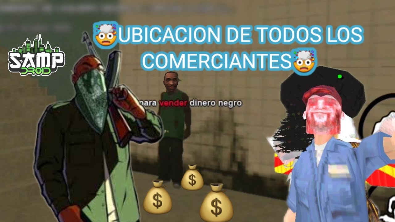 😱📍UBICACION DE TODOS LOS COMERCIANTES📍😱   (Sampdoid) (GTA RolePlay) (Samp Android)