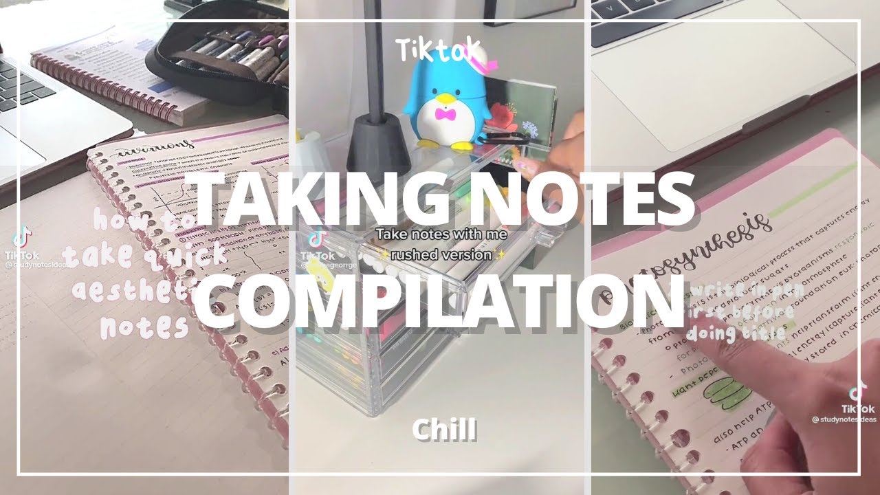 TAKE NOTES WITH ME | TIKTOK COMPILATION