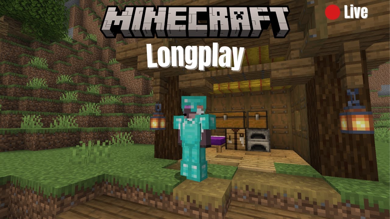 Late night Minecraft Longplay - Building my house (With Commentary)