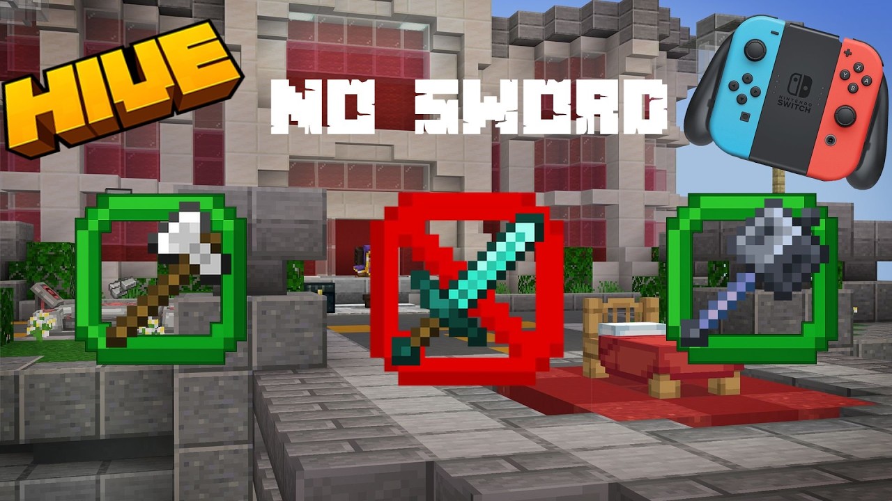Hive Bedwars But I Can't Use A Sword
