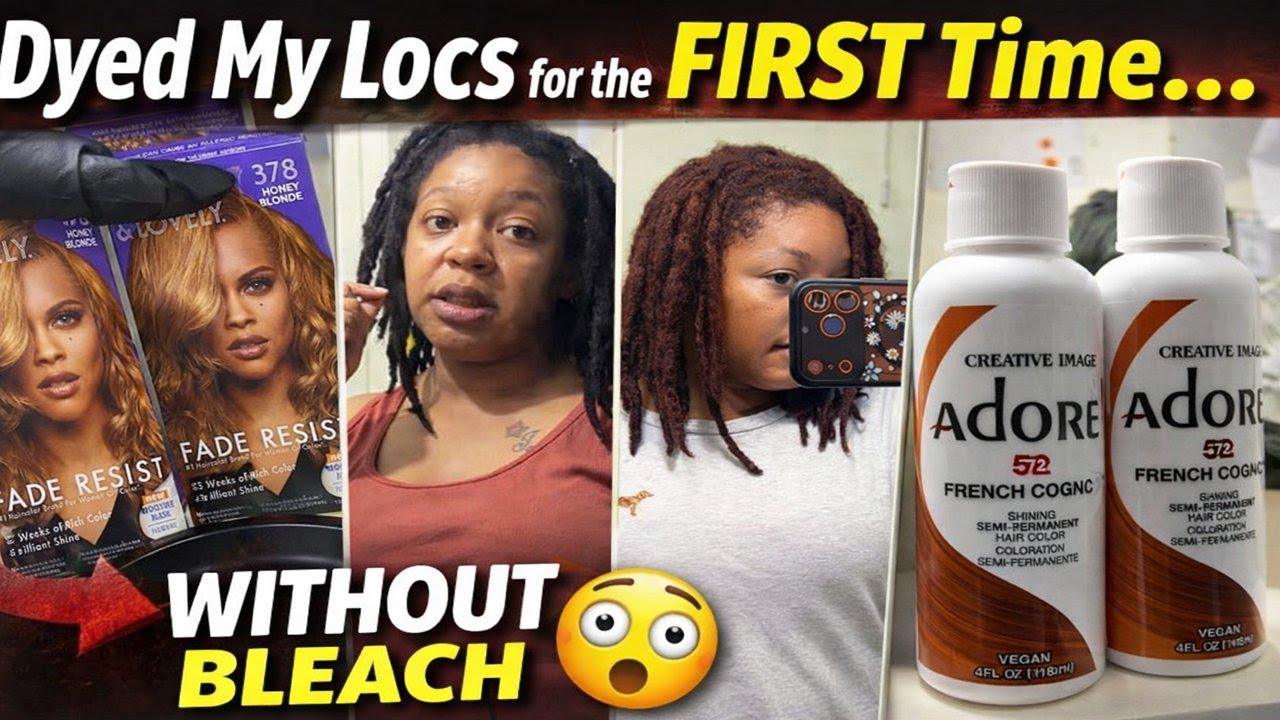 I Dyed My Locs for the FIRST Time… Without Bleach 😳