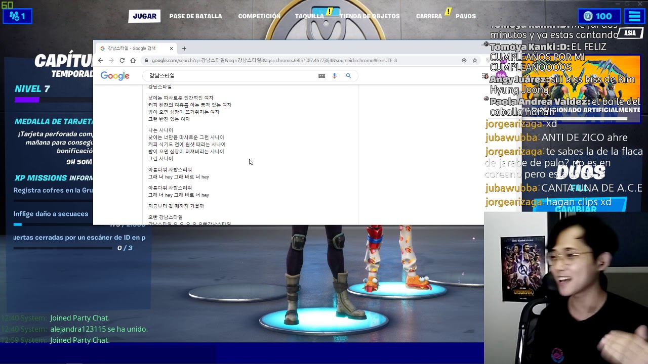 Cantando en coreano pa los compas