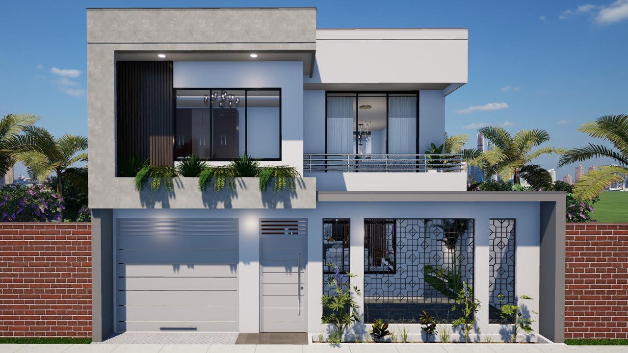 CASA HERMOSA Y MODERNA (PROYECTO 10X25) 20025 LUIS ARQ