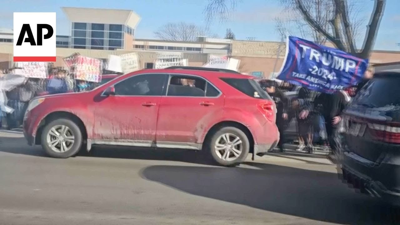 Car hits student during anti-ICE protest outside Nebraska high school