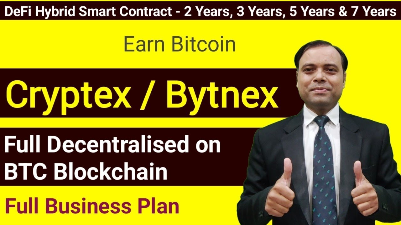 Cryptex Bytnex 🍏 Full Business Plan in Hindi 🍏 Decentralized on BTC Blockchain #Bytnex 