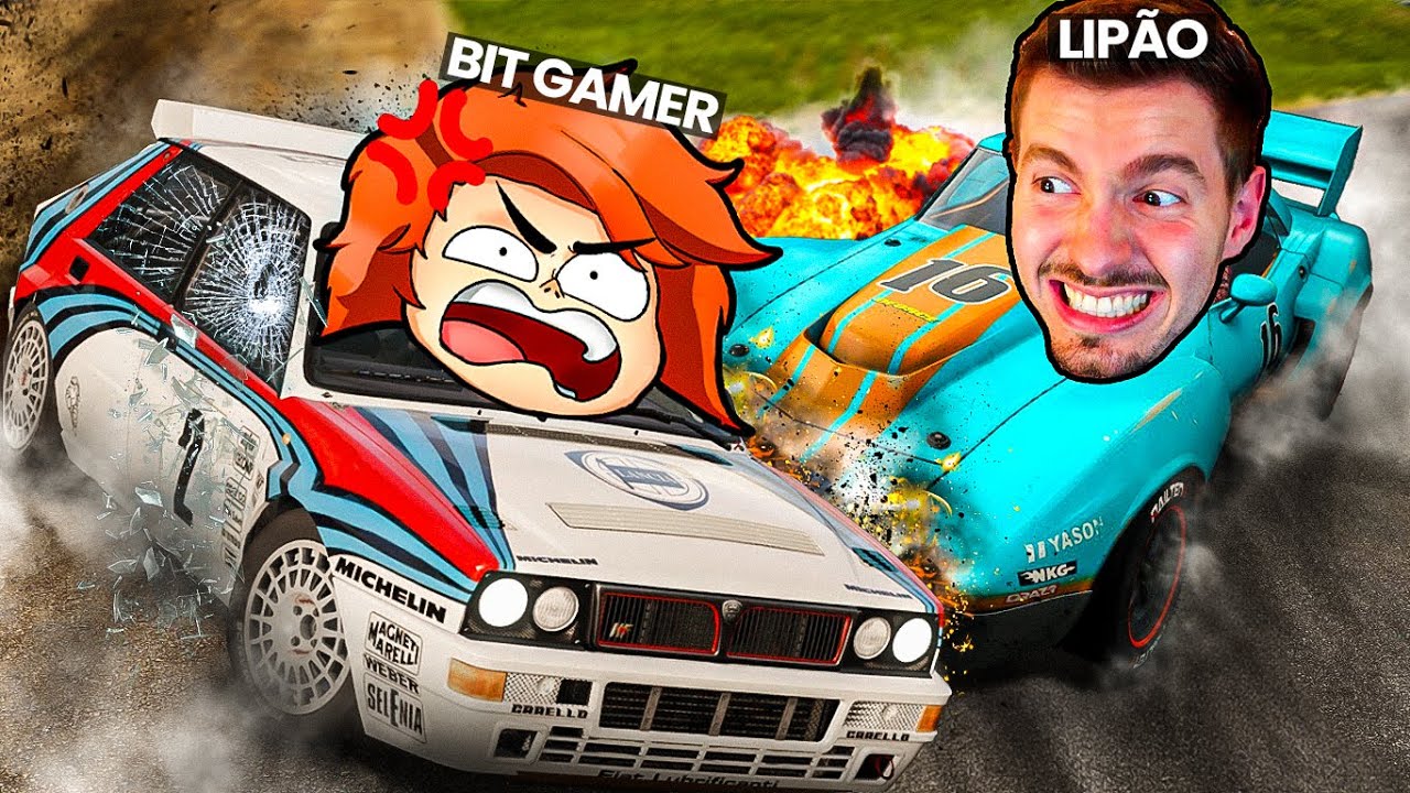 LIPÃO e BIT BATENDO CARROS no WRECKFEST!