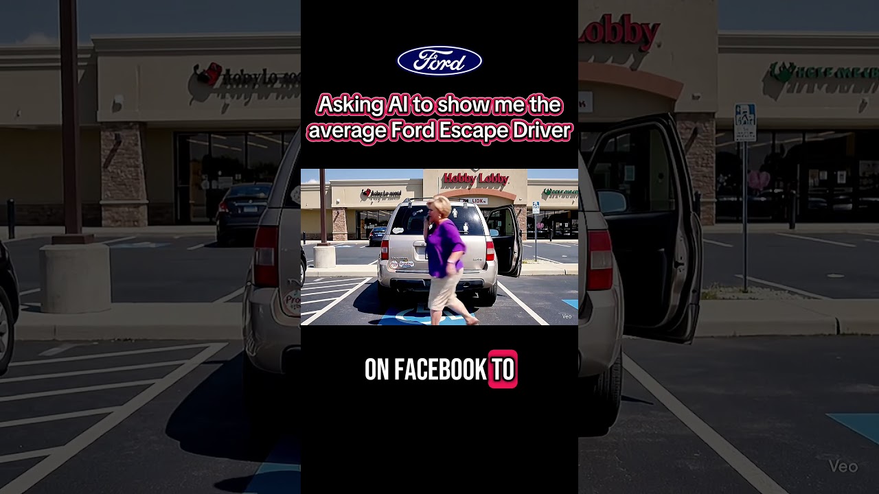 Asking AI to show me the average Ford Escape driver