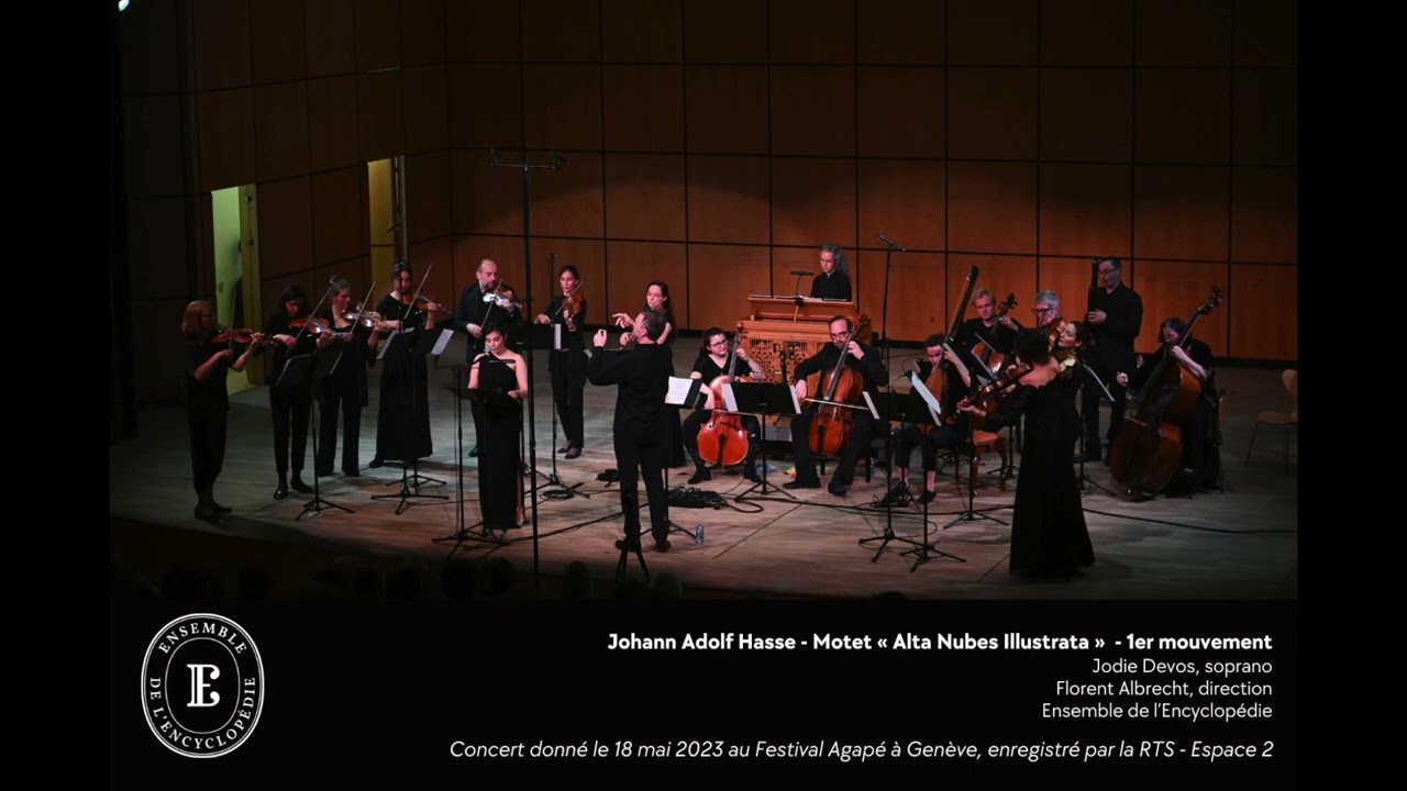 JA Hasse - Motet Alta Nubes Illustrata - 1er mvt - Jodie Devos, Florent Albrecht &  L'Encyclopédie