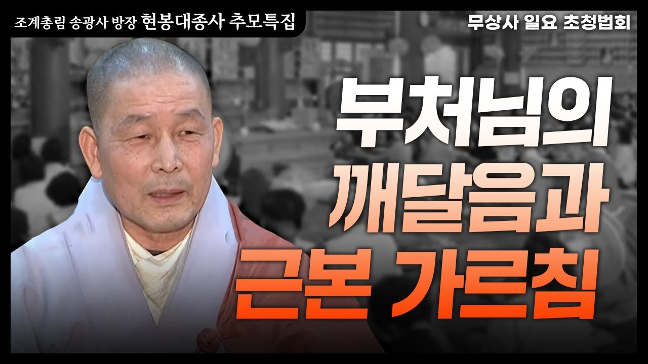 [추모특집🙏]송광사 방장 현봉스님 | 2019 무상사 일요초청법회 법문