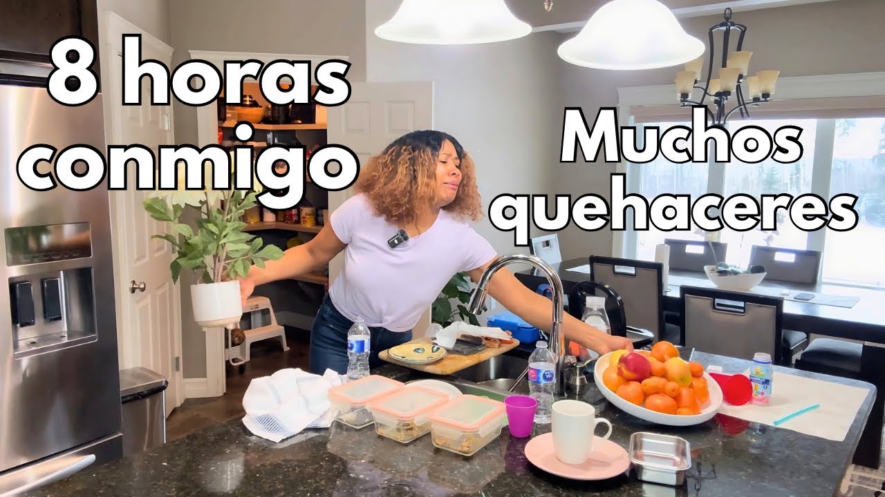 Tengo *8 HORAS* para hacer todos los QUEHACERES antes de que mi hijo salga de la ESCUELA