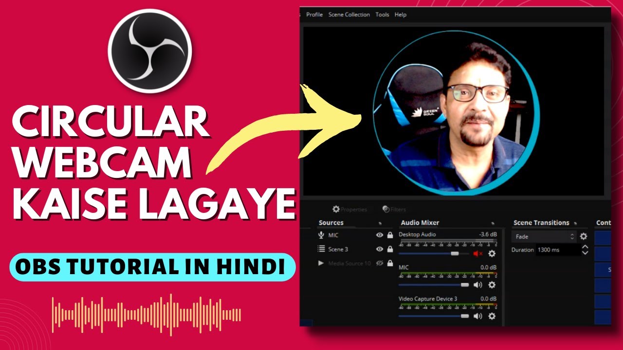 Make Circle Webcam | How To Create A Circular Camera In OBS Studio | Tutorial In Hindi
