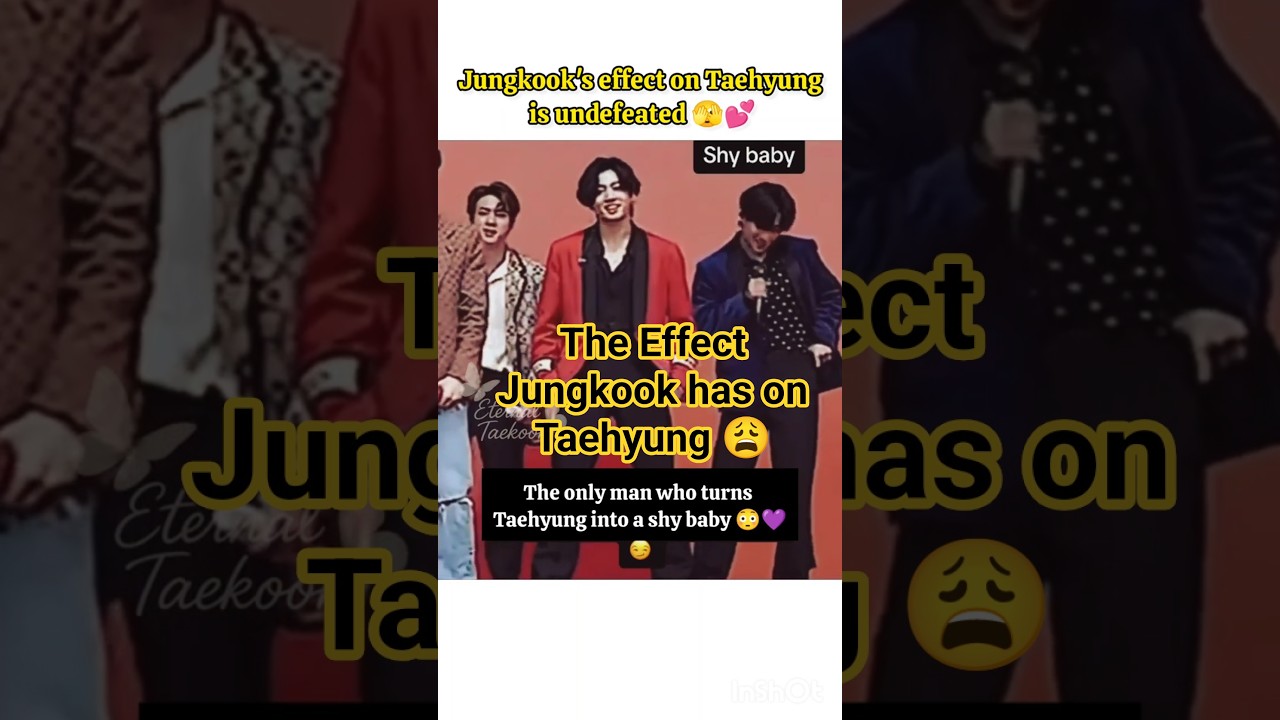 Taekook Moments That Prove Jungkook Is Taehyung&rsquo;s Weakness 🫠 #taekook