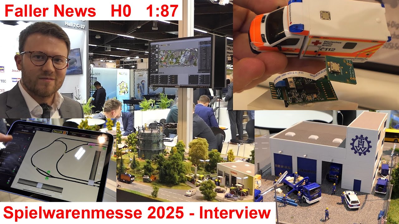Faller-News H0 1:87 @ Spielwarenmesse 2025 – Car System Digital MB Sprinter + App + Gebäudebausätze