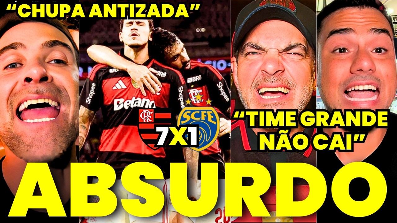 FLAMENGO AMASSA SAMPAIO CORRÊA E MÍDIA VAI A LOUCURA